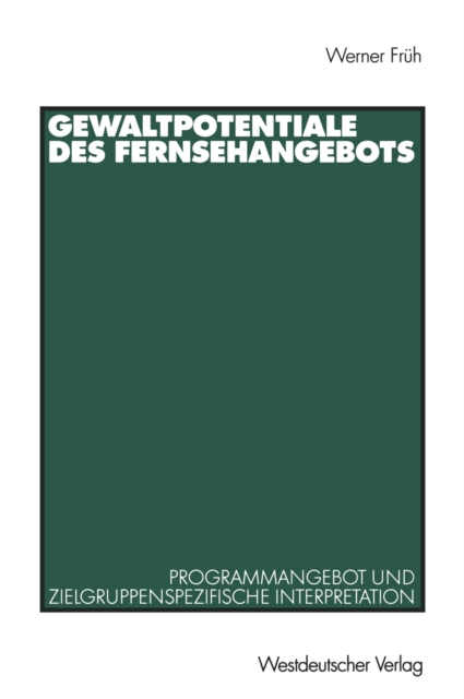 Gewaltpotentiale des Fernsehangebots