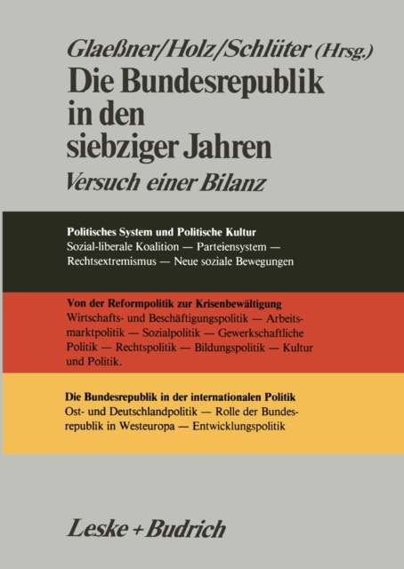 Die Bundesrepublik in den siebziger Jahren