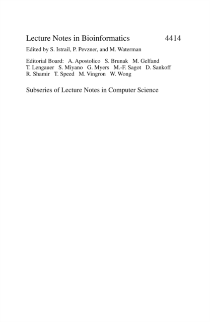 Bioinformatics Research and Development