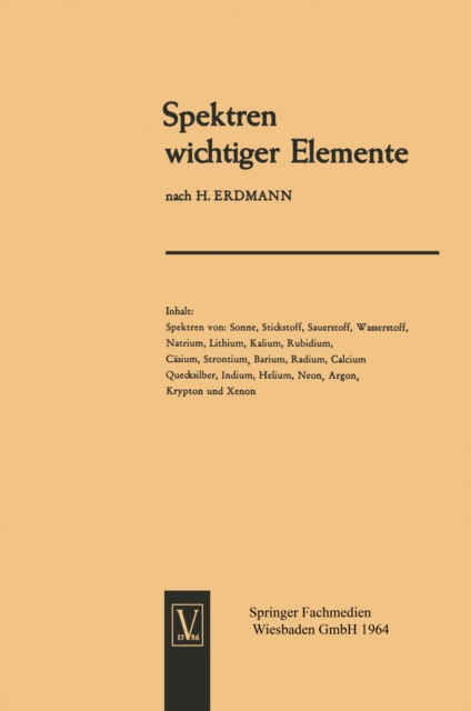 Spektren wichtiger Element