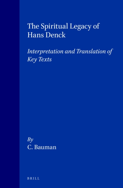 Spiritual Legacy of Hans Denck
