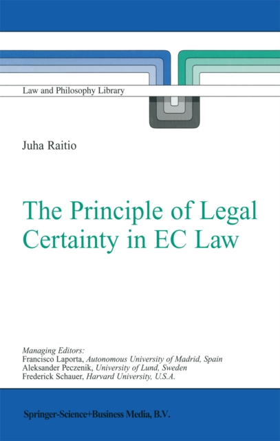 Principle of Legal Certainty in EC Law