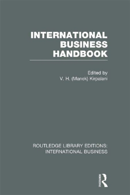 International Business Handbook (RLE International Business)