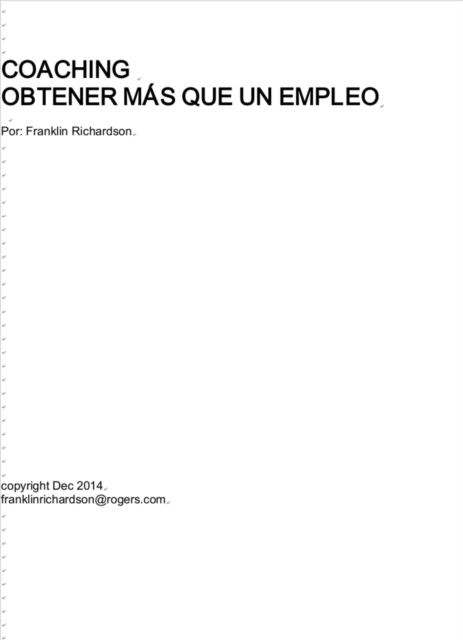 Coaching Obtener MAS Que un Empleo