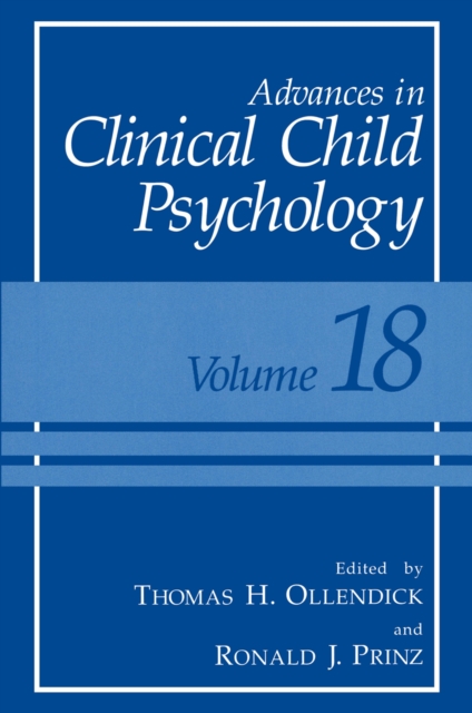 Advances in Clinical Child Psychology