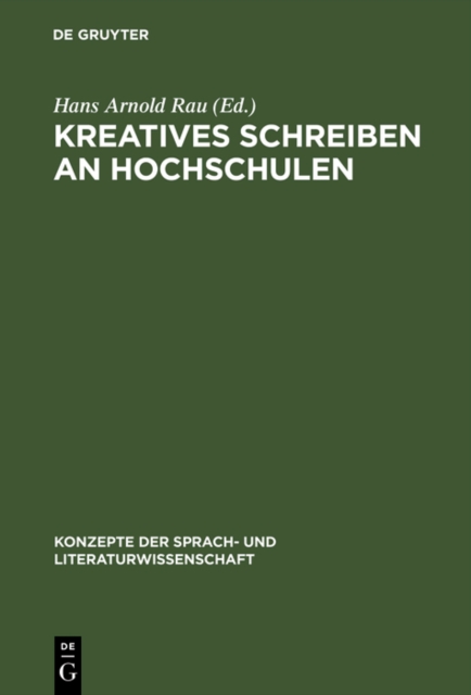 Kreatives Schreiben an Hochschulen
