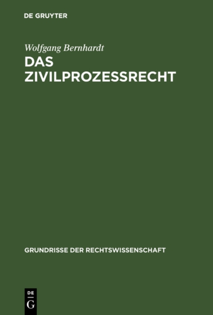 Das Zivilprozeßrecht