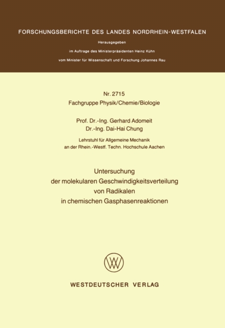 Untersuchung der molekularen Geschwindigkeitsverteilung von Radikalen in chemischen Gasphasenreaktionen
