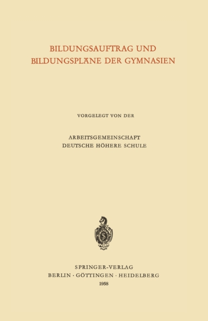 Bildungsauftrag und Bildungspläne der Gymnasien