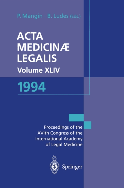 Acta Medicinae Legalis. Volume XLIV. 1994