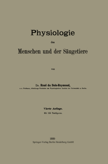 Physiologie des Menschen und der Säugetiere