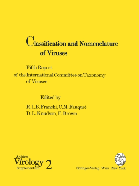Classification and Nomenclature of Viruses