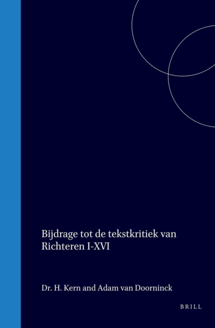 Bijdrage tot de tekstkritiek van Richteren I-XVI