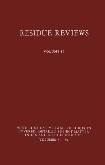 Residue Reviews