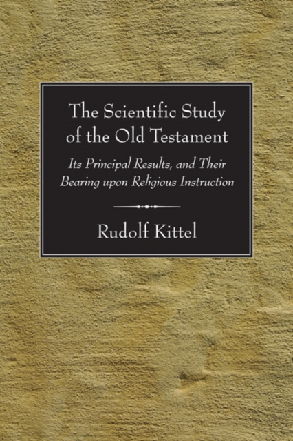Scientific Study of the Old Testament