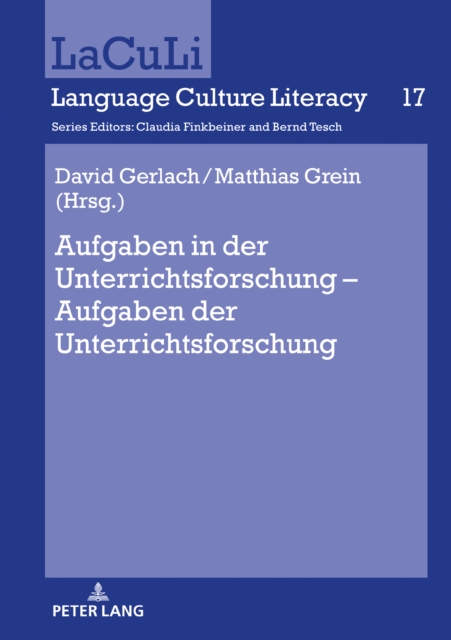 Aufgaben in der Unterrichtsforschung – Aufgaben der Unterrichtsforschung