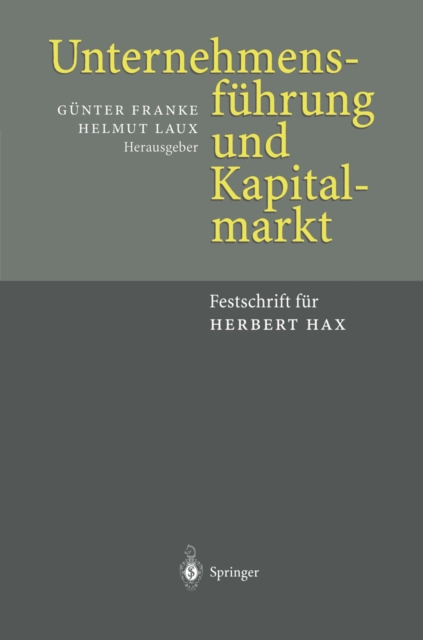 Unternehmensführung und Kapitalmarkt