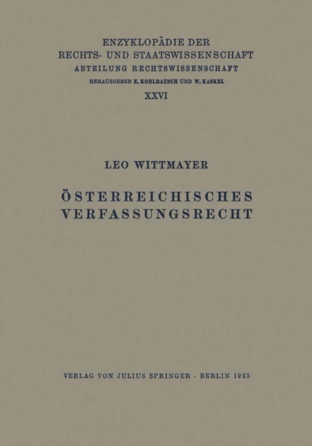 Österreichisches Verfassungsrecht