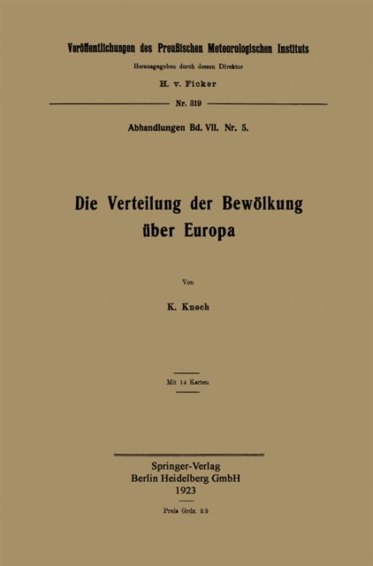 Die Verteilung der Bewölkung über Europa