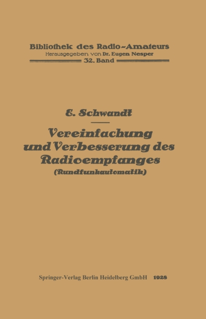 Vereinfachung und Verbesserung des Radioempfanges
