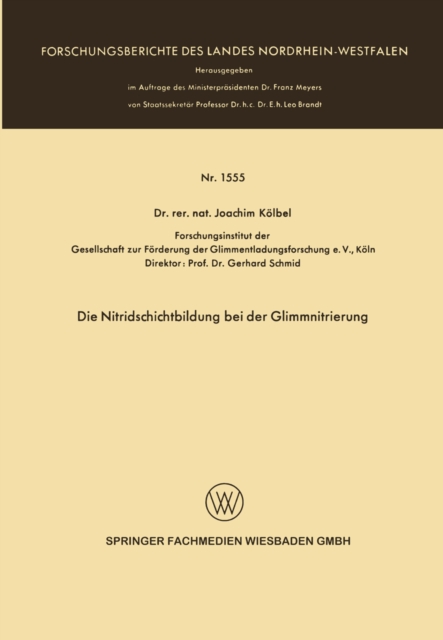 Die Nitridschichtbildung bei der Glimmnitrierung