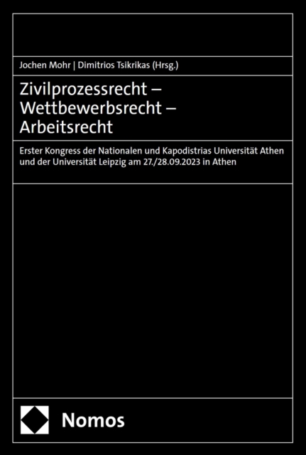 Zivilprozessrecht – Wettbewerbsrecht – Arbeitsrecht