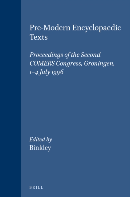 Pre-Modern Encyclopaedic Texts