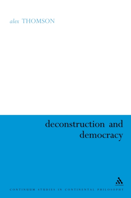 Deconstruction and Democracy