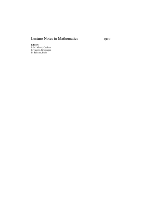 Geometric Aspects of Functional Analysis