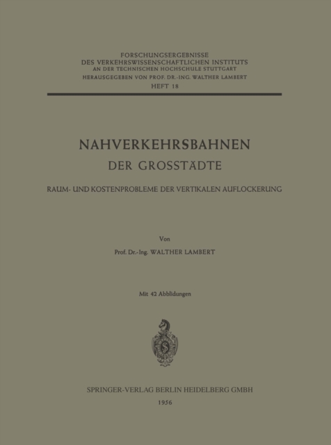 Nahverkehrsbahnen der Grosstädte