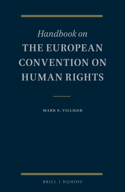 Handbook on the European Convention on Human Rights