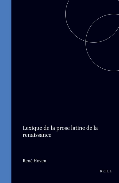 Lexique de la prose latine de la renaissance