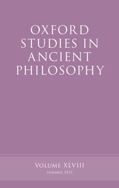 Oxford Studies in Ancient Philosophy, Volume 48