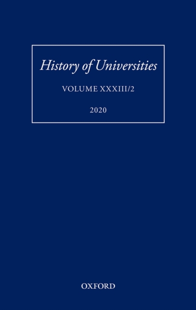 History of Universities Volume XXXIII/2
