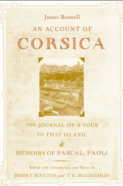 Account of Corsica, the Journal of a Tour to That Island; and Memoirs of Pascal Paoli