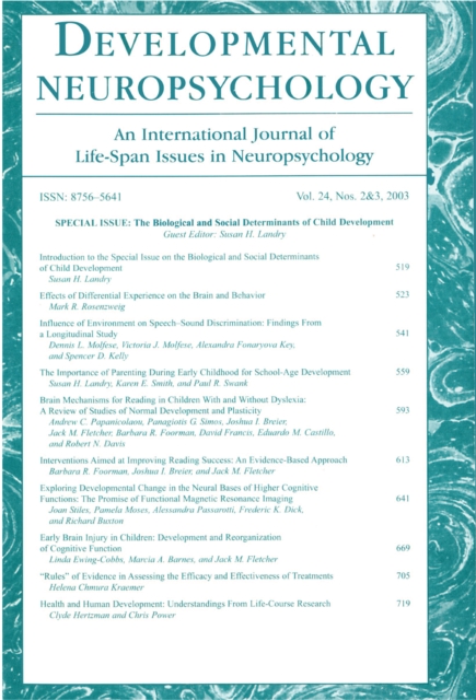 Biological and Social Determinants of Child Development