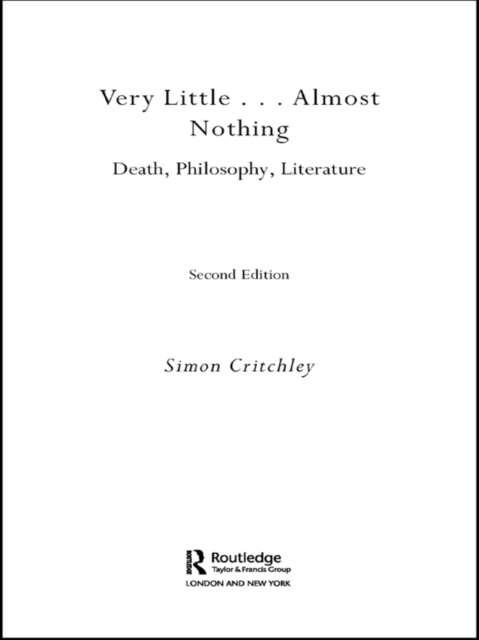 Very Little ... Almost Nothing