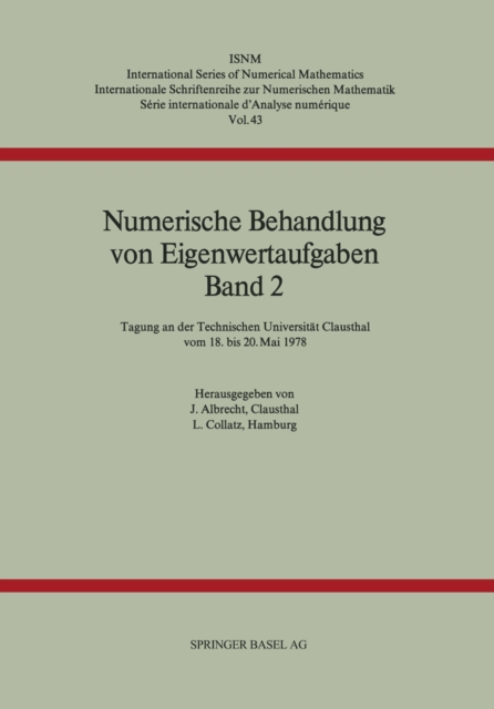 Numerische Behandlung von Eigenwertaufgaben Band 2