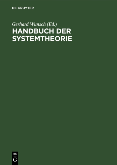 Handbuch der Systemtheorie