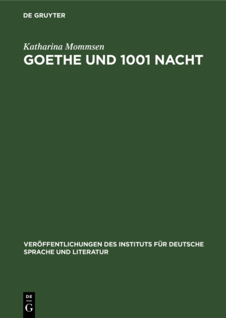 Goethe und 1001 Nacht