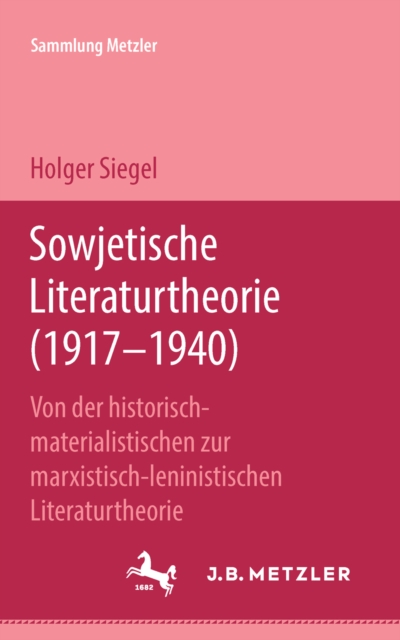 Sowjetische Literaturtheorie (1917-1940)