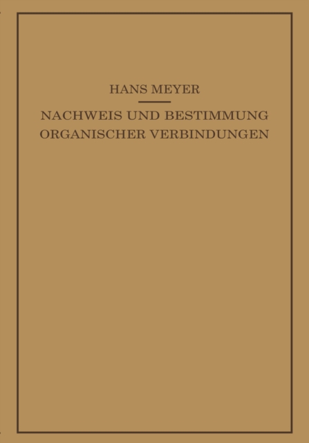 Lehrbuch der Organisch-Chemischen Methodik