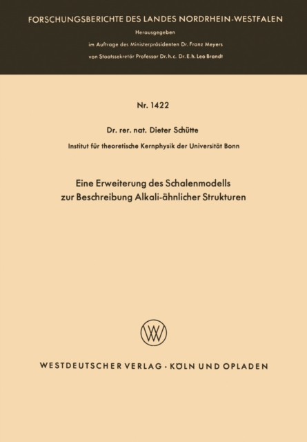 Eine Erweiterung des Schalenmodells zur Beschreibung Alkali-ähnlicher Strukturen