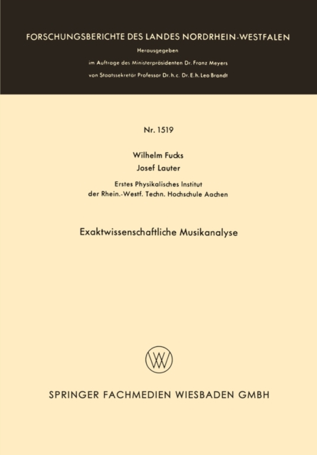 Exaktwissenschaftliche Musikanalyse
