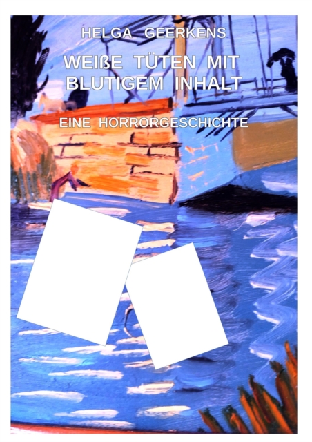 Weiße Tüten mit blutigem Inhalt