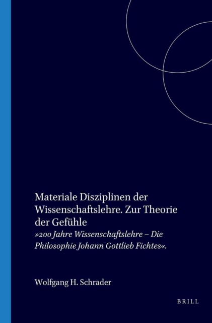 Materiale Disziplinen der Wissenschaftslehre