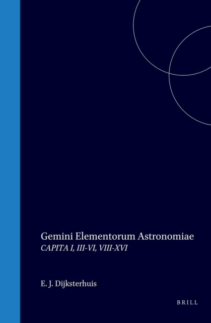 Gemini Elementorum Astronomiae Capita 1, 3-4, 8-16