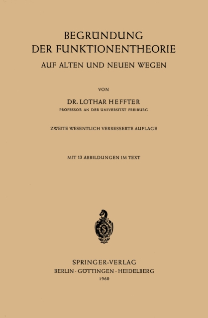 Begründung der Funktionentheorie