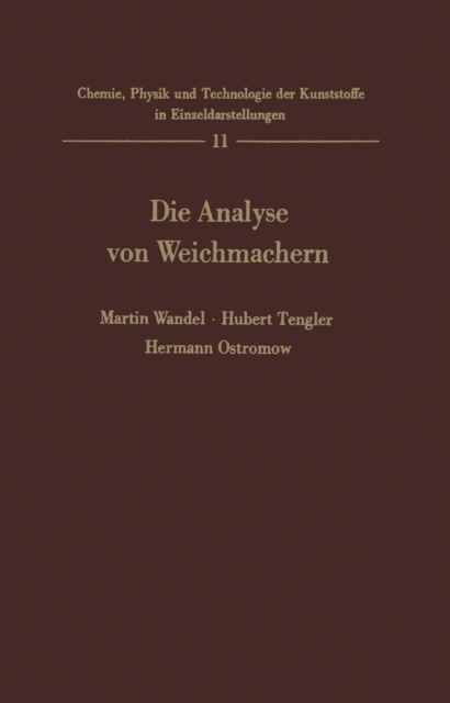 Die Analyse von Weichmachern