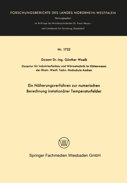 Ein Näherungsverfahren zur numerischen Berechnung instationärer Temperaturfelder